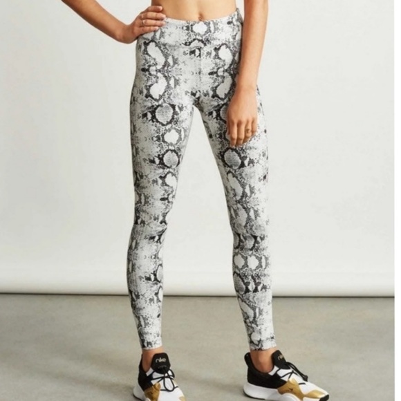 nike white snakeskin leggings